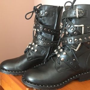 Womens Moto Punk Boots PINKO Made in Italy sz 6
